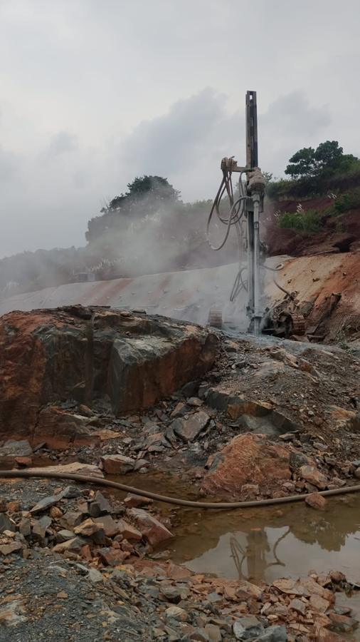 Rock drilling and excavation, Odisha