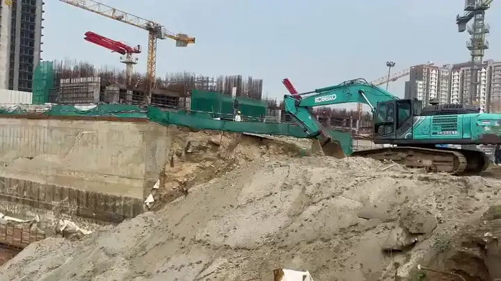 Basement excavation — Durga Buildwell site footage