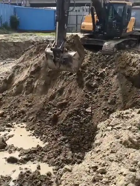 Excavation front — Durga Buildwell site footage